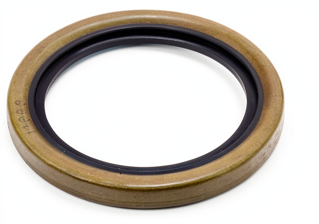 Installing Corvette automotive central bearing seal on a garage workbench