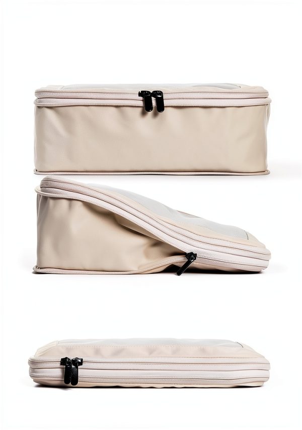 Compression Packing Cubes Aerotrunk 6 Pack Beige Nylon Travel-1