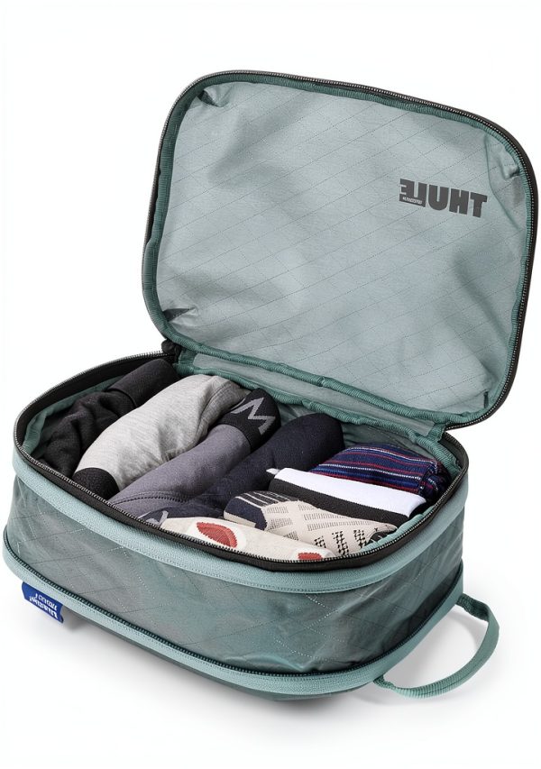 Thule Compression Packing Cube Small Beige Nylon Travel Organizer-5