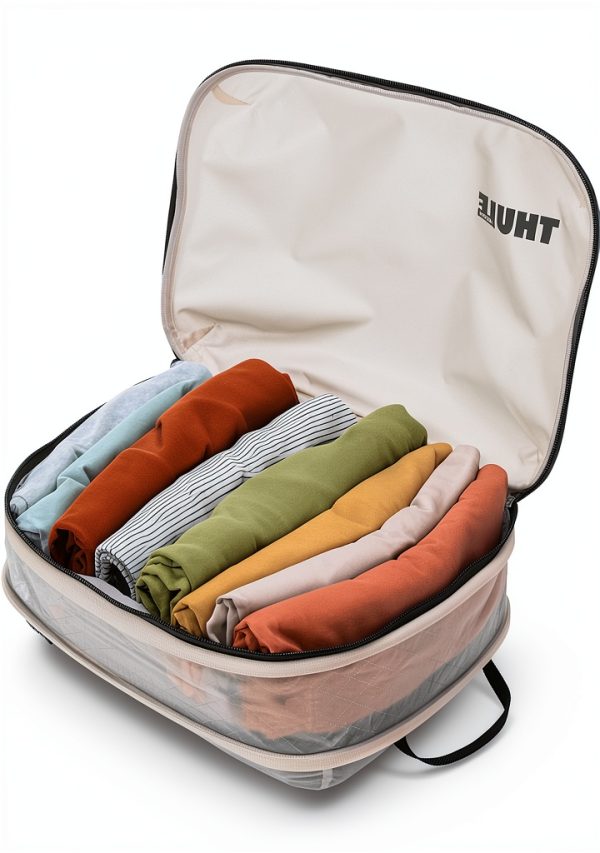Thule Compression Packing Cube Small GENTLE BEIGE Nylon Organizer-3