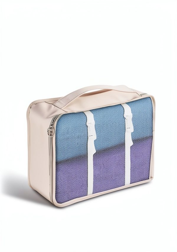 Travel Packing Cubes YEEYAA 8 Set Nylon Organizer Beige-3