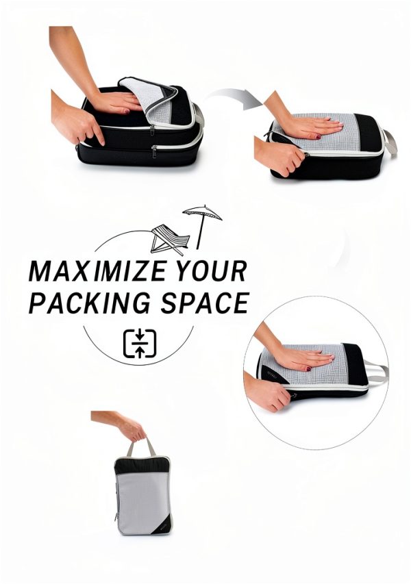 Gonex 6‑Piece Packing Cubes Ultra Soft Nylon Travel Organizer-1