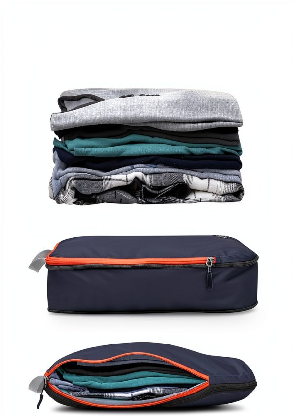 Compression Packing Cubes Volcano Grey Orange 3-Piece Set by TRIPPED-4
