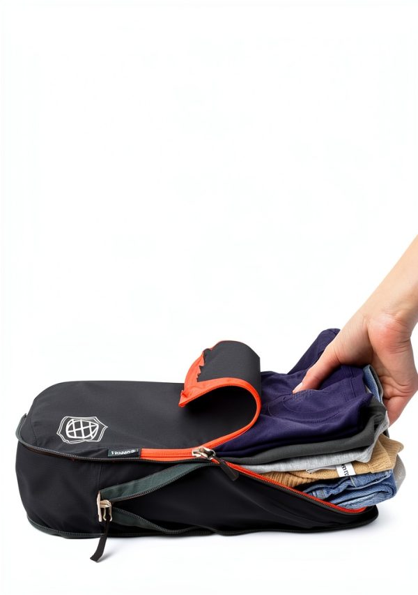 Compression Packing Cubes Volcano Grey Orange 3-Piece Set by TRIPPED-6