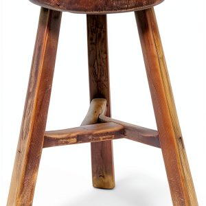 Wooden Stool Artissance Vintage Plant Stand – Natural Wood, 10x10x20-0