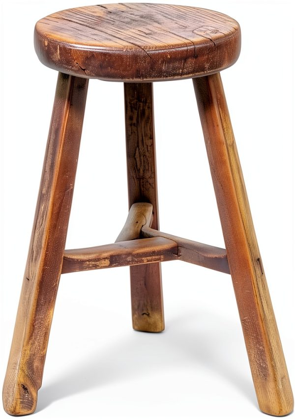 Wooden Stool Artissance Vintage Plant Stand – Natural Wood, 10x10x20-0