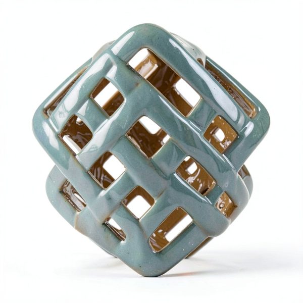 Ceramic Garden Stool Outsunny 13x18 Green Decorative Outdoor Stool-8