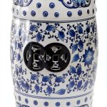 Safavieh Tao Ceramic Decorative Garden Stool, Blue and White-0