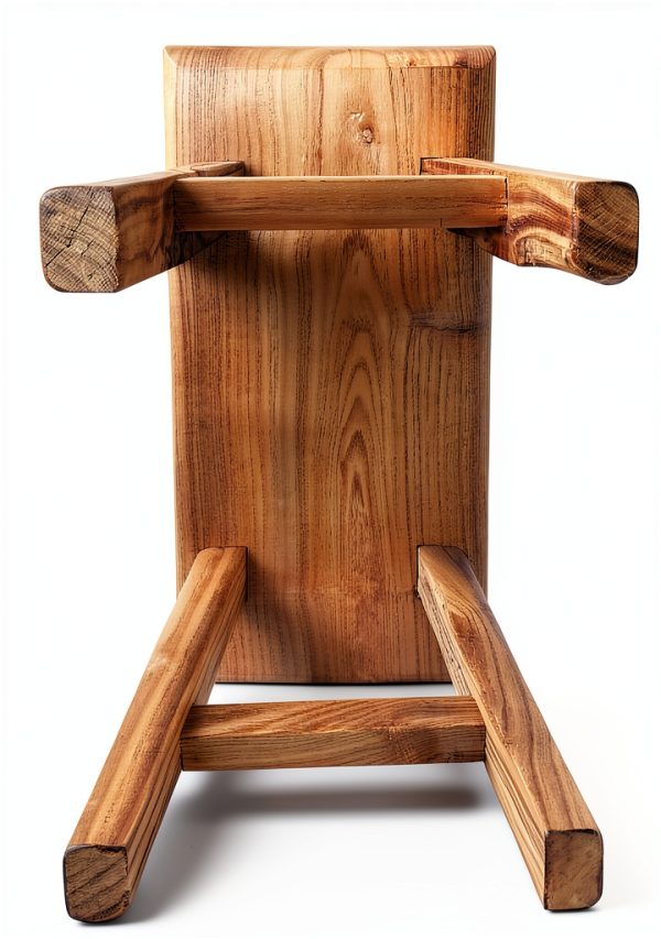 Handmade Solid Wood Stool Milking10 Height Wooden Step Stool Simple Wooden Viking (12" Long 6" Wide)-10