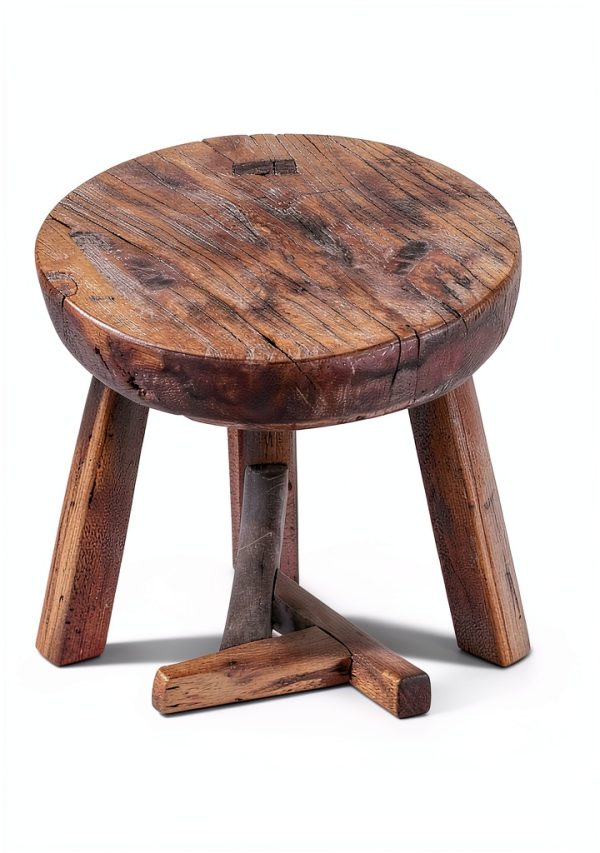 Wooden Stool Artissance Vintage Plant Stand – Natural Wood, 10x10x20-10