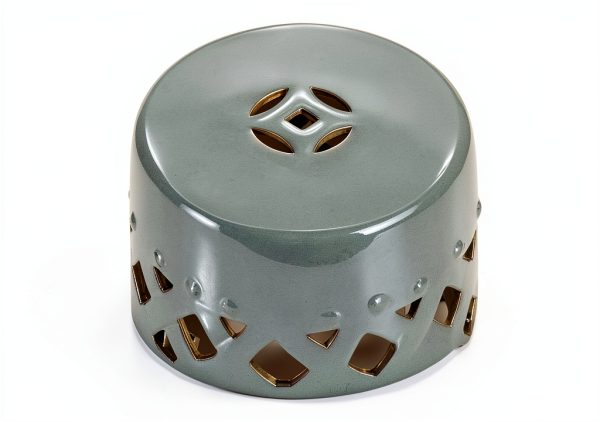 Ceramic Garden Stool Outsunny 13x18 Green Decorative Outdoor Stool-7