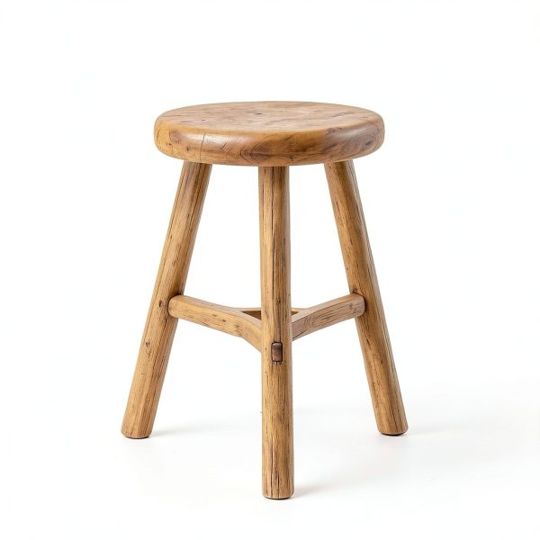 Wooden Stool Artissance Vintage Plant Stand – Natural Wood, 10x10x20-3