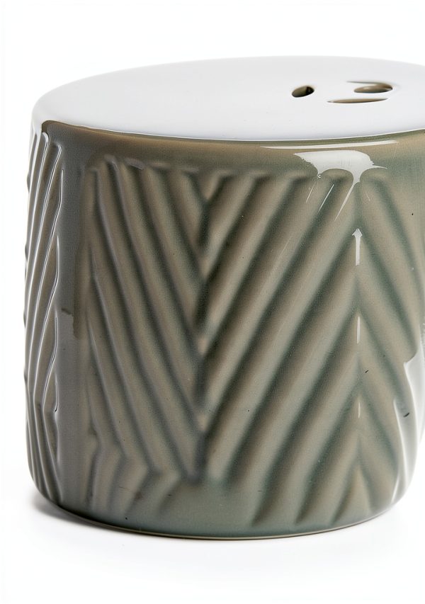 Safavieh Light Blue Ceramic Garden Stool 18in Indoor Outdoor Table-4